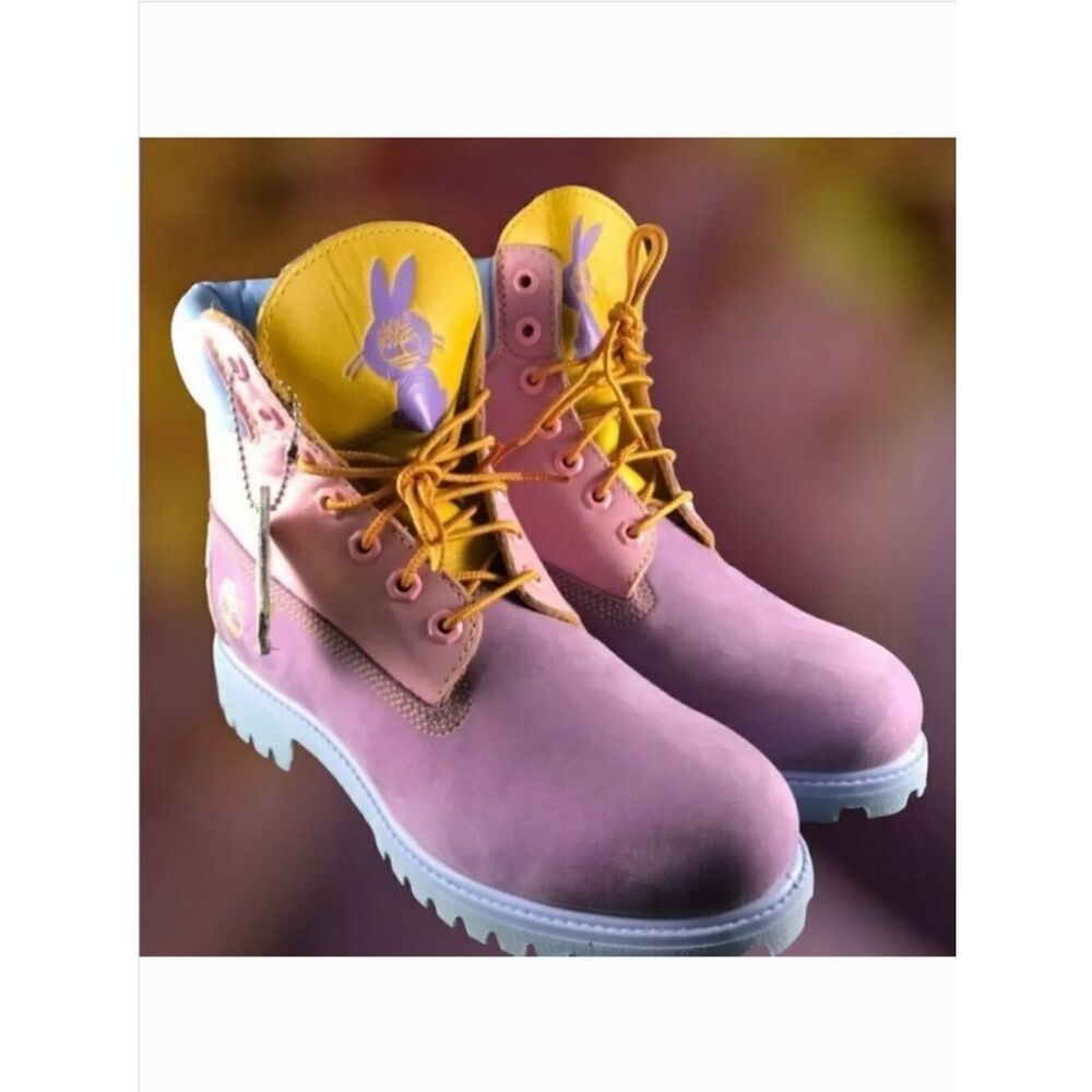 Rare Jeff Staple Design 2007 Easter Timberlands Pigeon Pink Purple Marigold 8M